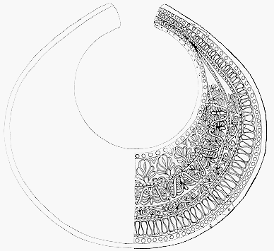 Gilded silver collar from Katerini, Pieria